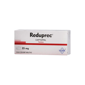Captopril Redupec 25 Mg Con 30 Tabletas 7502216790230
