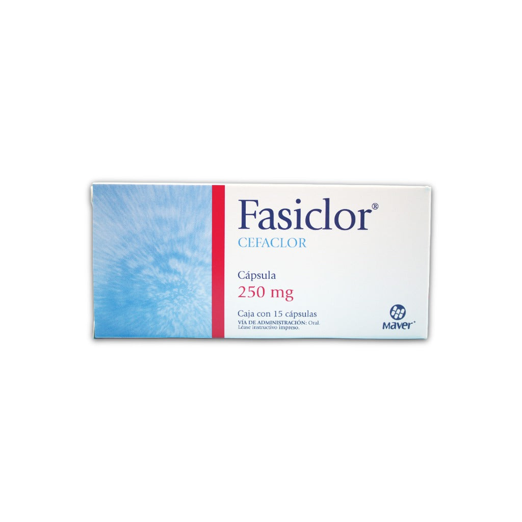 Cefaclor Fasiclor 250 Mg Con 15 Capsulas 7502009741456