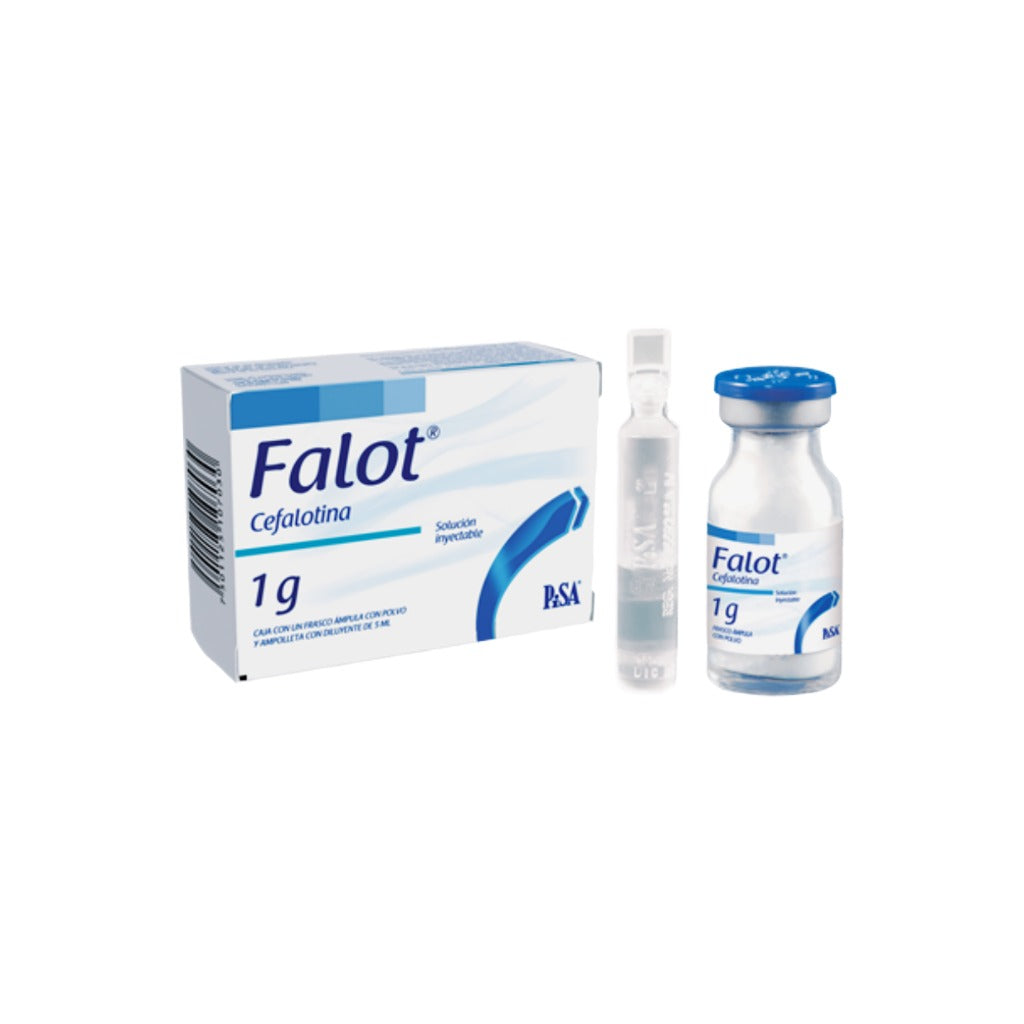 Cefalotina Falot Solución Inyectable 1 G / 5 Ml Con 1 Fco 7501125107030