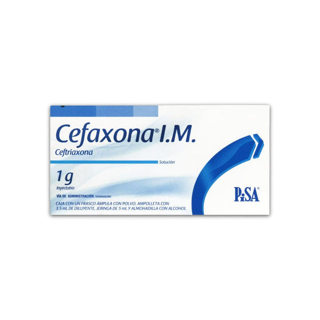 Cefaxona Im 1G Solucion Inyectable Frasco Ampula 5Pack 7501125187124