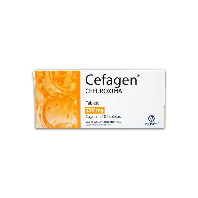 Cefuroxima Cefagen 250 Mg Con 10 Tabletas 7502009745119