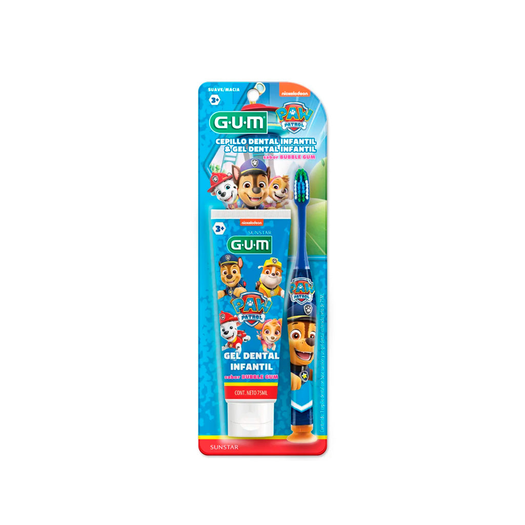Cepillo Dental + Gel Dental Infantil Paw Patrol Gum 7502304290291
