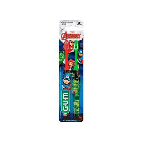 Cepillo Dental Infantil Avengers 2 Piezas Gum 0070942001083