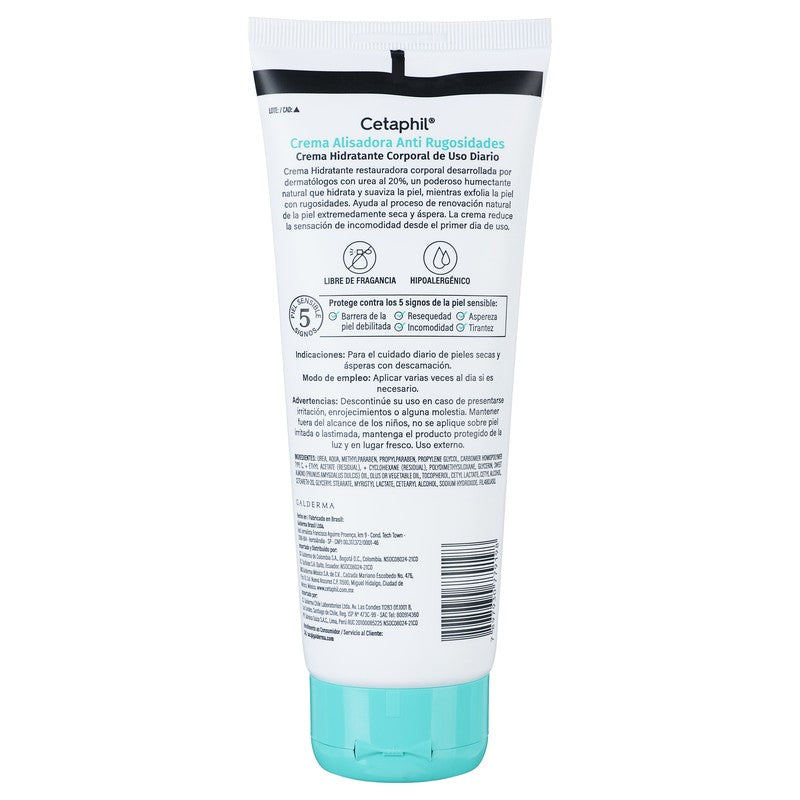 Cetaphil Alisadora Antirugosidades Urea 20 236 Ml Crema Galderma Der 7897930779198 7