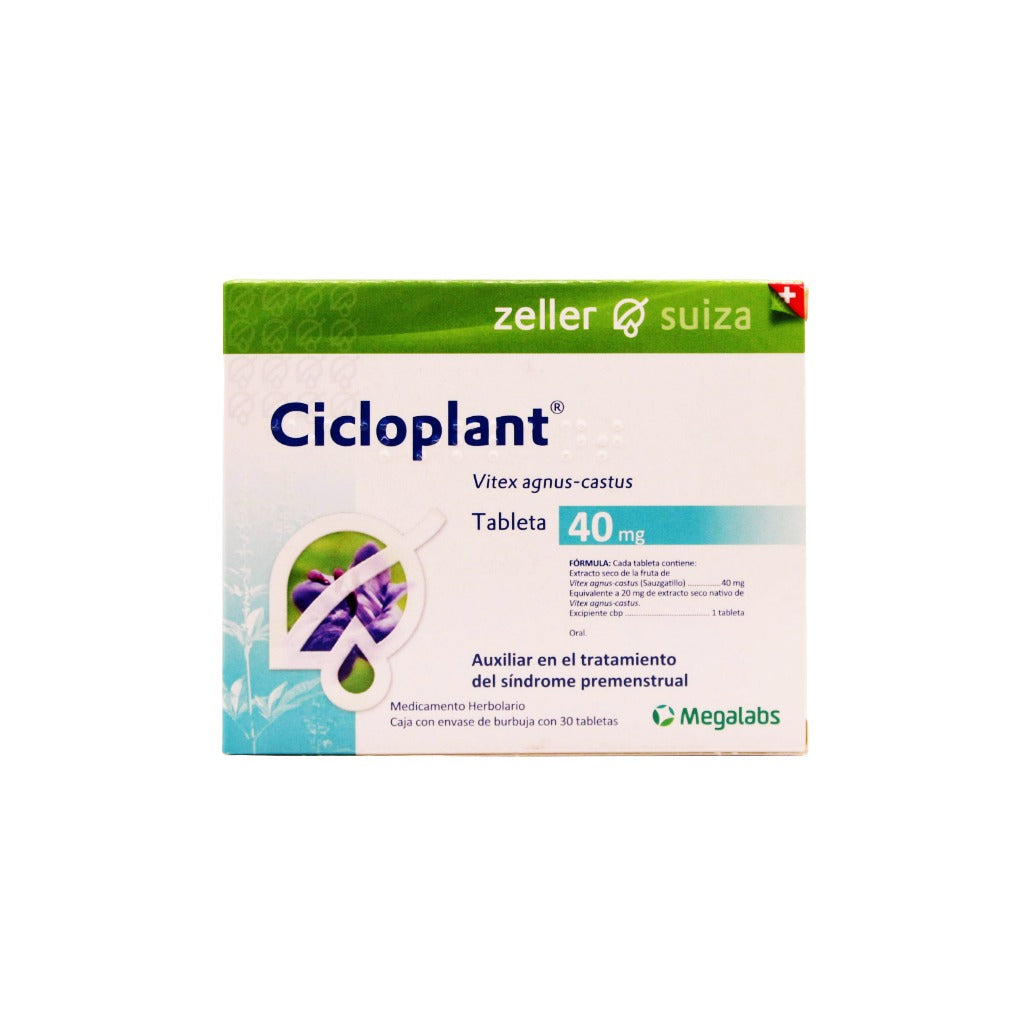 Cicloplant 40 Mg 30 Tabletas 7501390910205