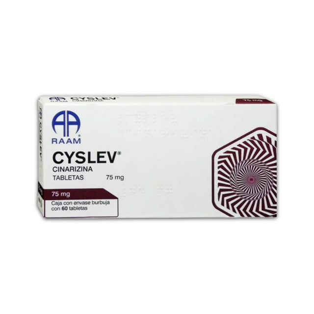 Cinarizina Cyslev 75 Mg Con 60 Tabletas 7502227871409