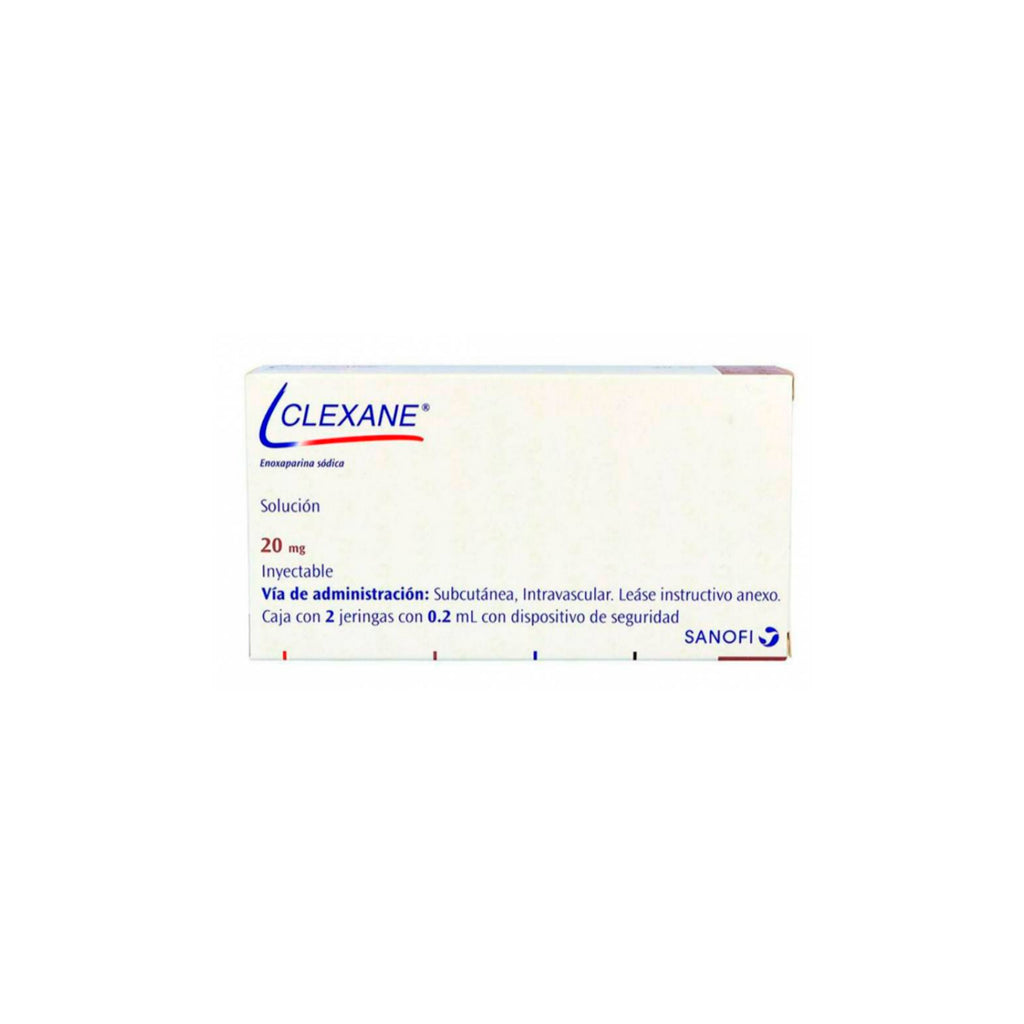 Clexane 20 Mg Inyectable Con 2 Jgs 7501072350213