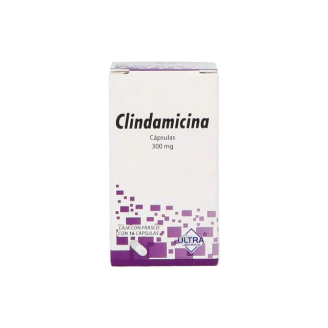 Clindamicina 300 Mg Con 16 Capsulas Ultra Generico 7502216793132