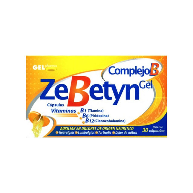 Complejo B B1 / B6 / B12 Zebetyn Con 30 Capsulas 7502227426111