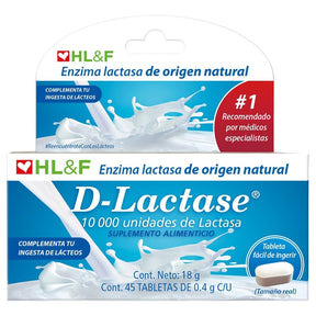 D-Lactase 400Mg Suplemento Alimenticio 45 Tabletas 7503002057889