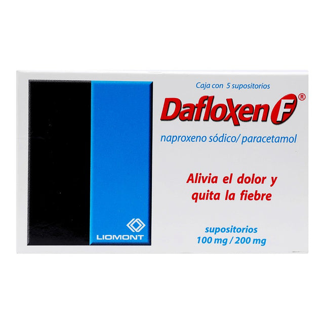 Dafloxen F 100Mg200Mg 5 Supositorios 7501299301968