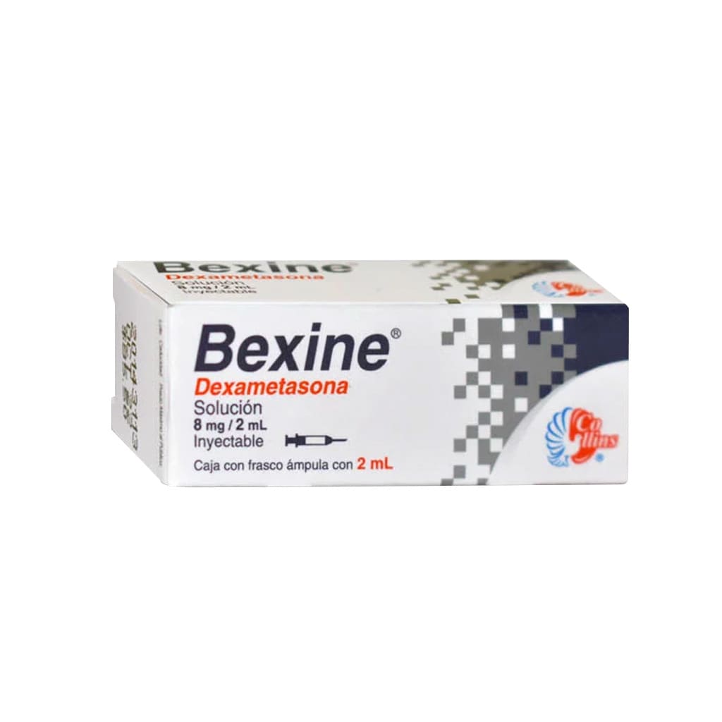 Dexametasona Bexine Solución Inyectable 8 Mg / 2 Ml Con 1 Ampula 780083149932