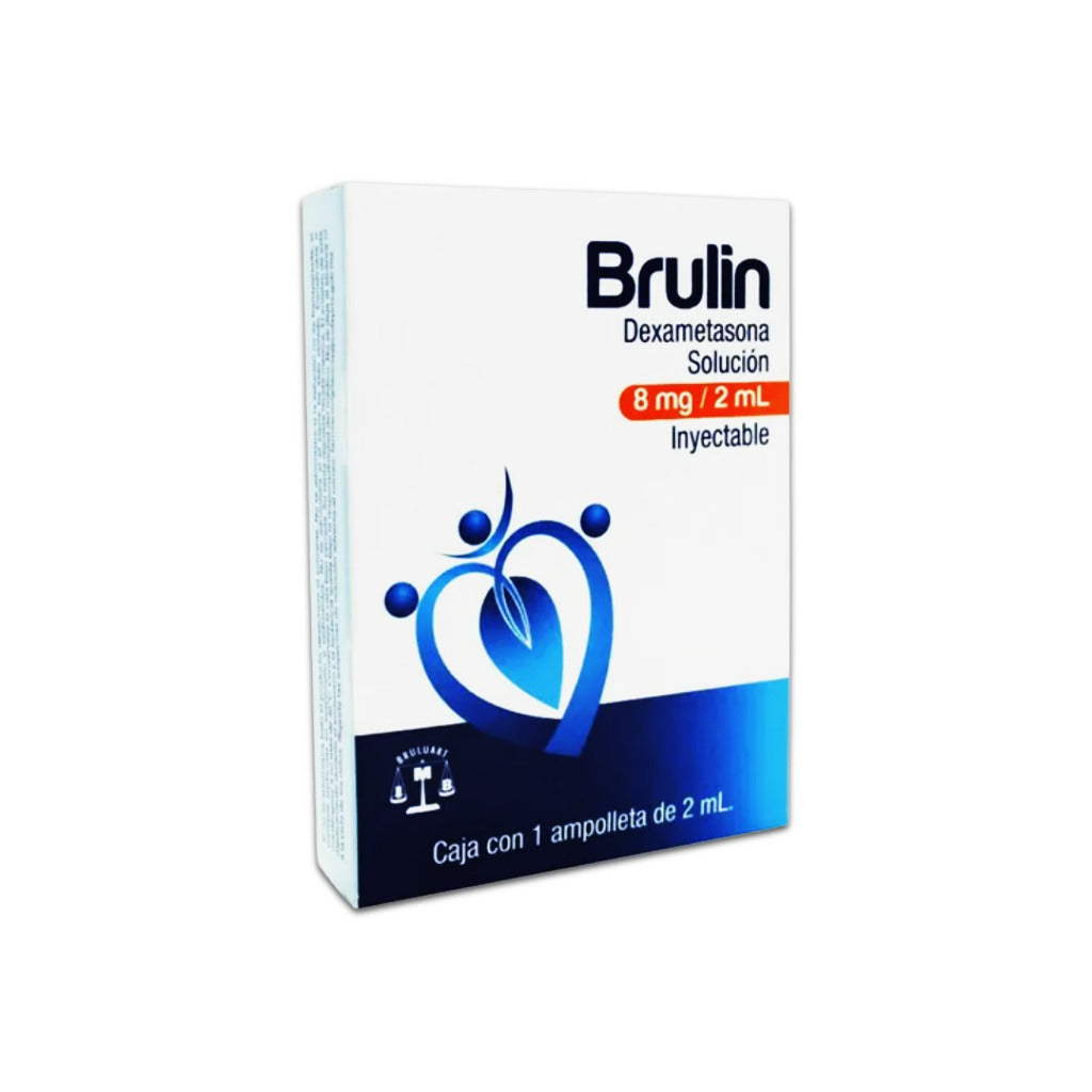 Dexametasona Brulin 8 Mg / 2 Ml Con 1 Ampula 7501537102579