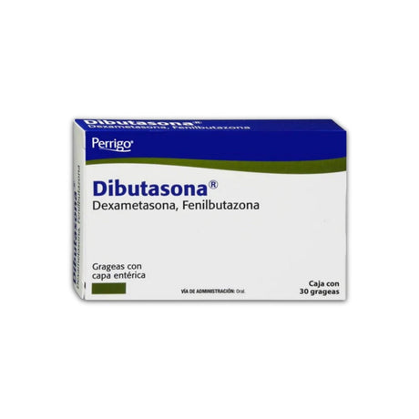 Dexametasona Fenilbutazona Dibutasona 0.5 / 100 Mg Con 30 Grageas 7501644700330