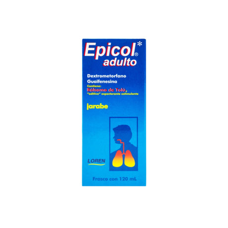 Dextrometorfano Guaifenesina Epicol Jarabe Adto 0.2 / 2 G / 100 Ml Frasco 120 Ml 637420440835