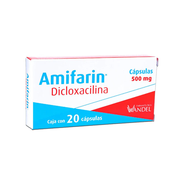 Dicloxacilina  Amifarin 500 Mg Capsulas 12 Wandel 7503001007106