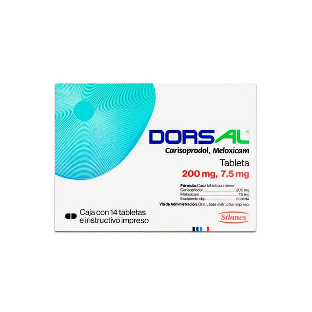 Dorsal 200/7.5Mg 14 Tabletas 7501101600739