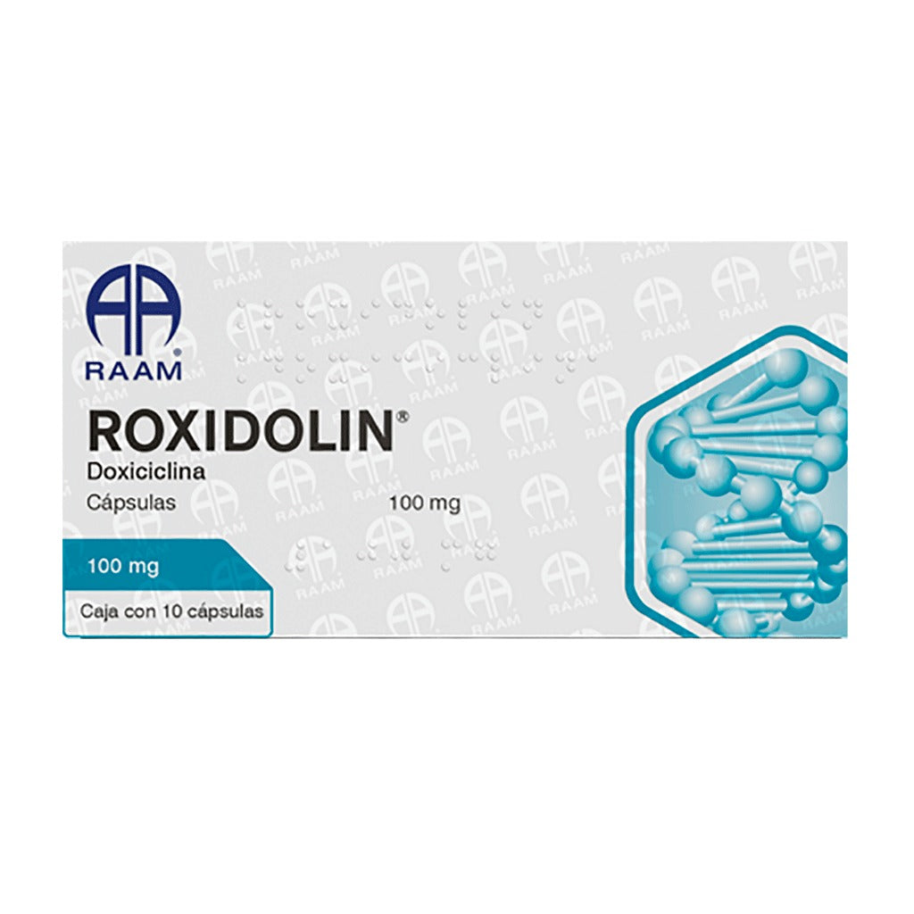 Doxiciclina Roxidolin 100 Mg Con 10 Capsulas 7502227870259