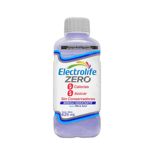 Electrolife Zero Mora Azul 625 Ml Suero 7502268541446