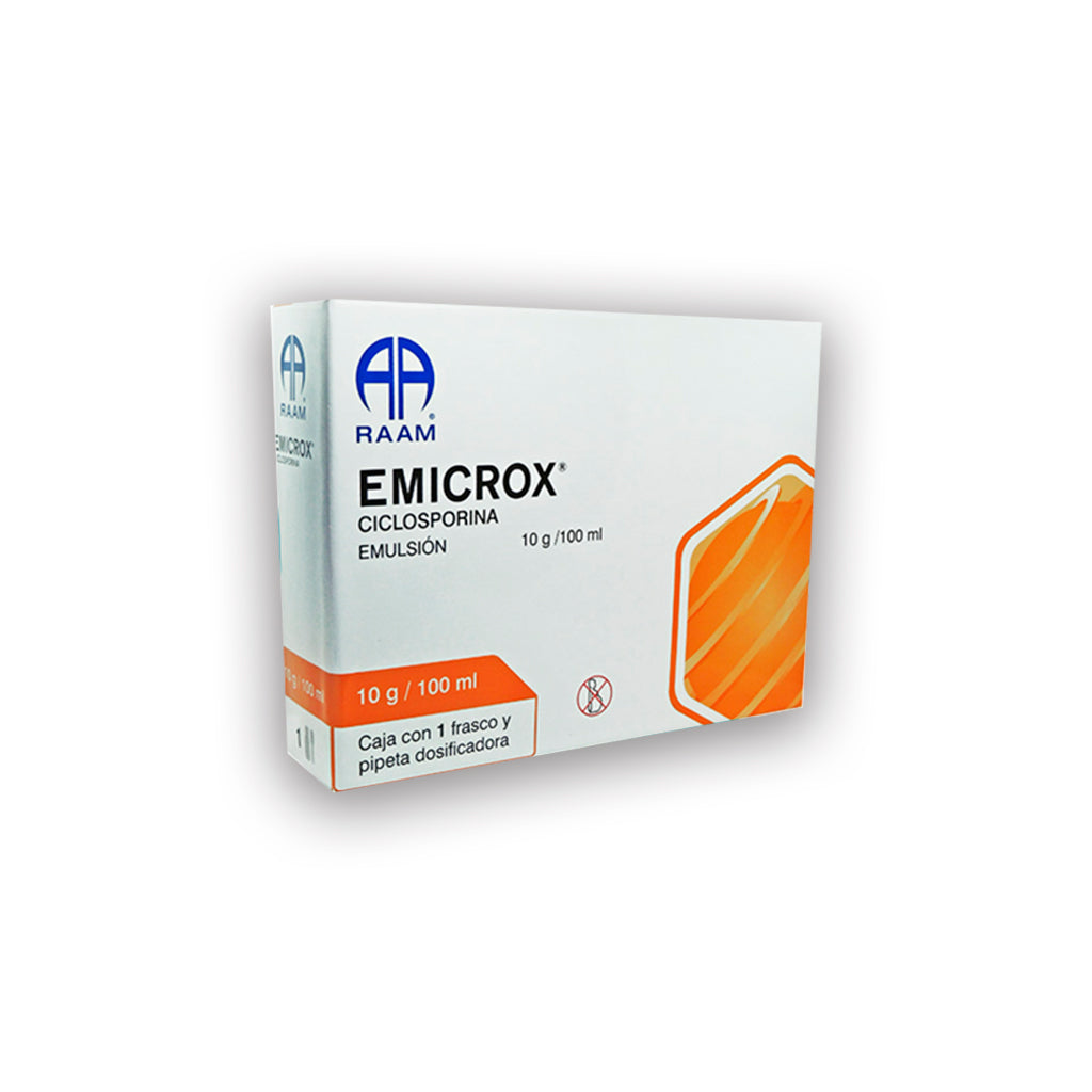 Emicrox Emulsion 10 G / 100 Ml Ciclosporina 7502227874400