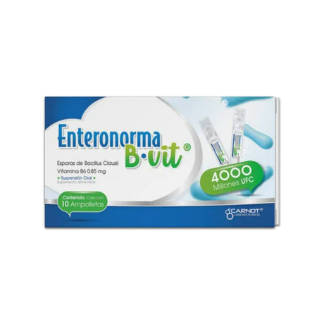 Enteronorma B Vit Suplemento Alimenticio Caja Con 10 Ampolletas 7501124185831