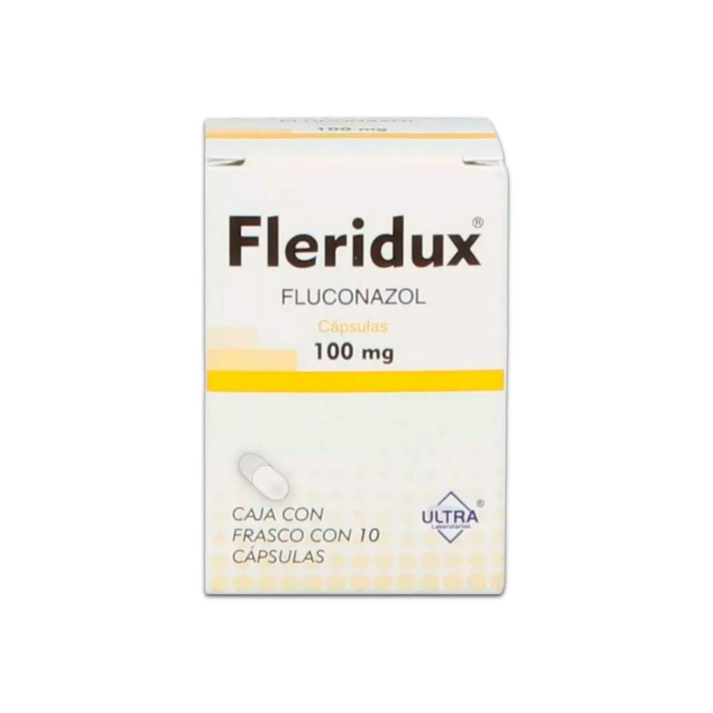 Fluconazol Fleridux 100 Mg Con 10 Capsulas 7502216793583