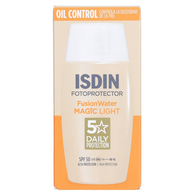 Fotoprotector Fusion Water Magic Ligth Spf50 50Ml Isdin 8429420285644