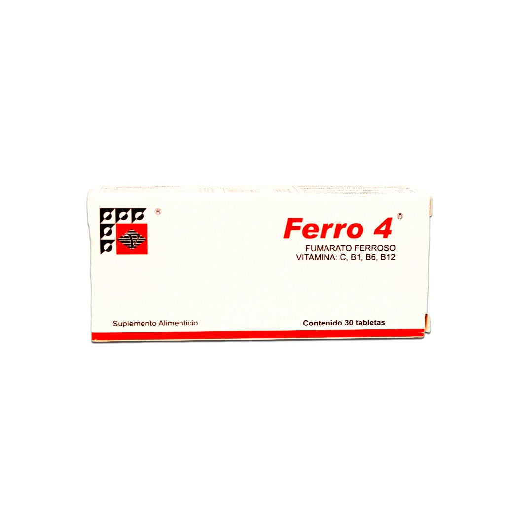 Fumarato Ferroso Vit Con B Ferro 4 Con 30 Grageas 7506281106019