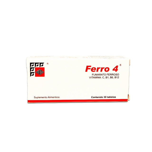 Fumarato Ferroso Vit Con B Ferro 4 Con 30 Grageas 7506281106019
