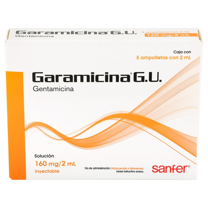 Garamicina G.U. 160Mg2Ml Solucion 5 Piezas 7501050610063 3