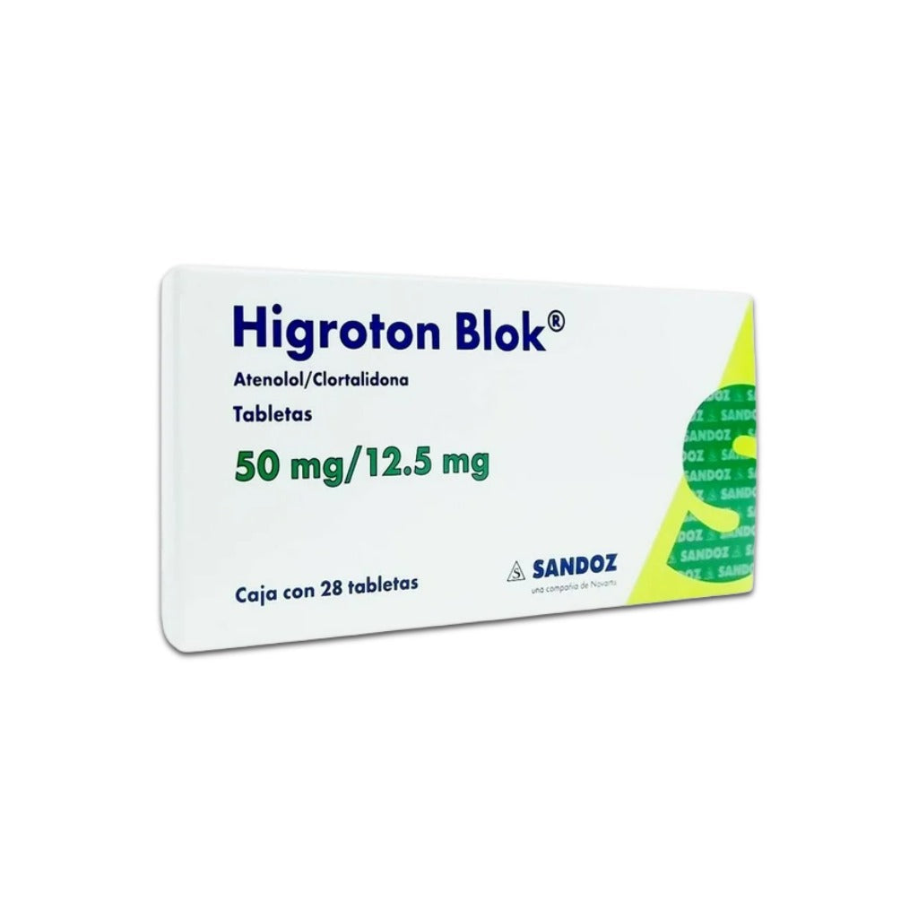 Higroton Bloción K 50 / 12.5 Mg Con 28 Tabletas 7502216930568