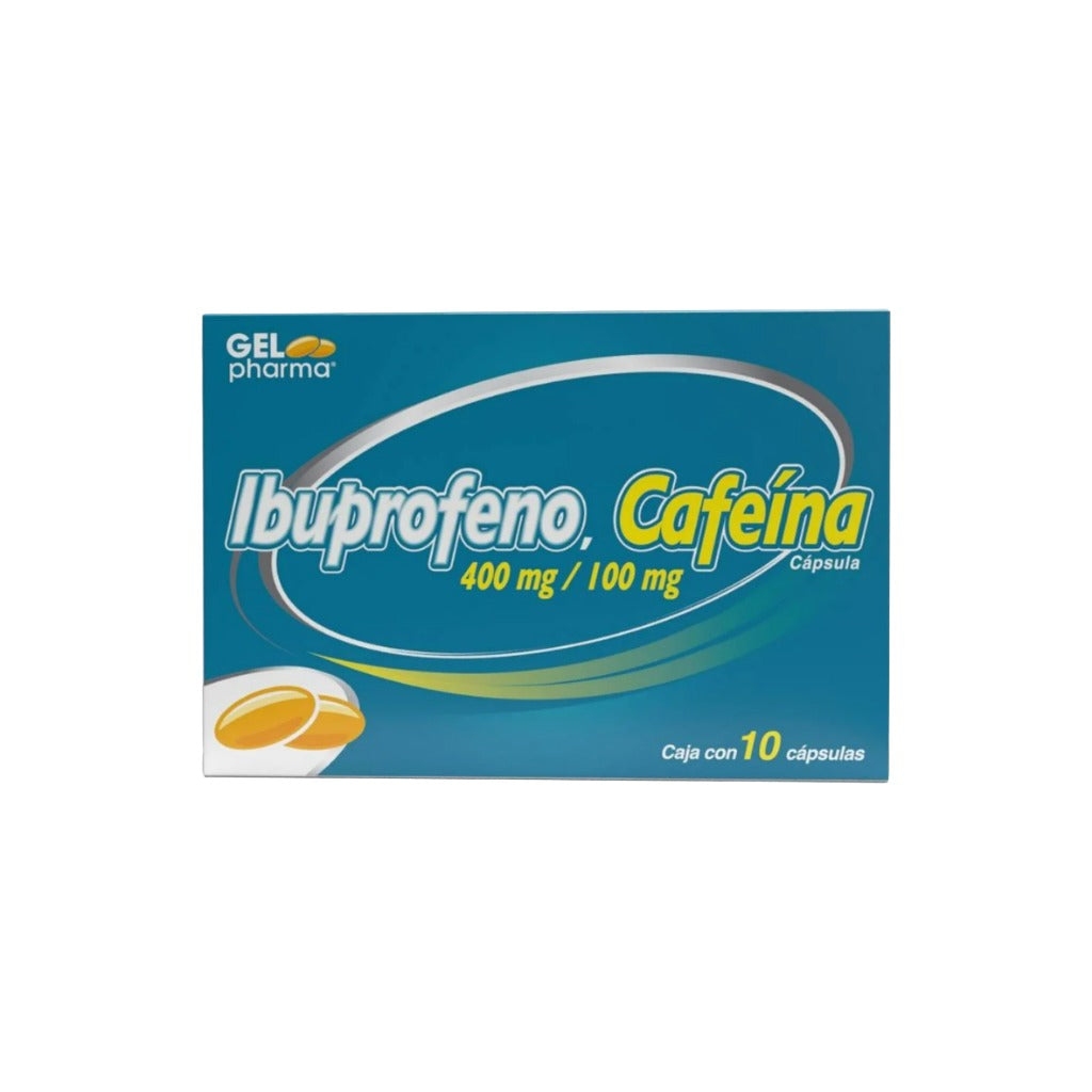 Ibuprofeno-Cafeina 400 / 100 Mg Con 10 Cap 7501478316103