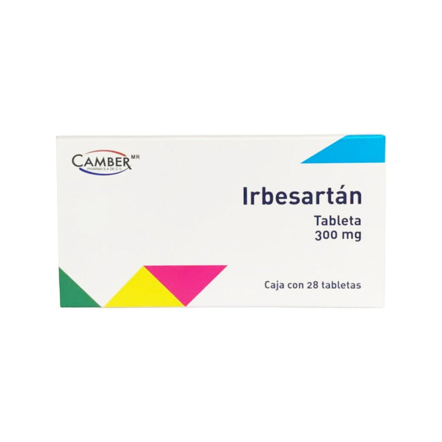 Irbesartan 300 Mg 28 Tabletas Camber 7506442700629