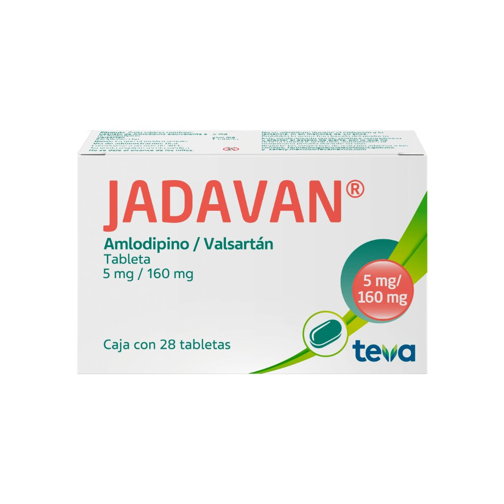 Jadavan 5/160 Mg 28 Tabletas 7501250811499