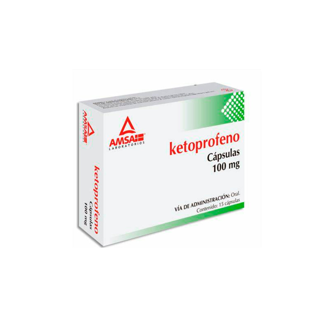 Ketoprofeno 100 Mg Con 15 Capsulas Generico Amsa 7501349020979