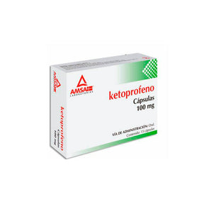 Ketoprofeno 100 Mg Con 15 Capsulas Generico Amsa 7501349020979
