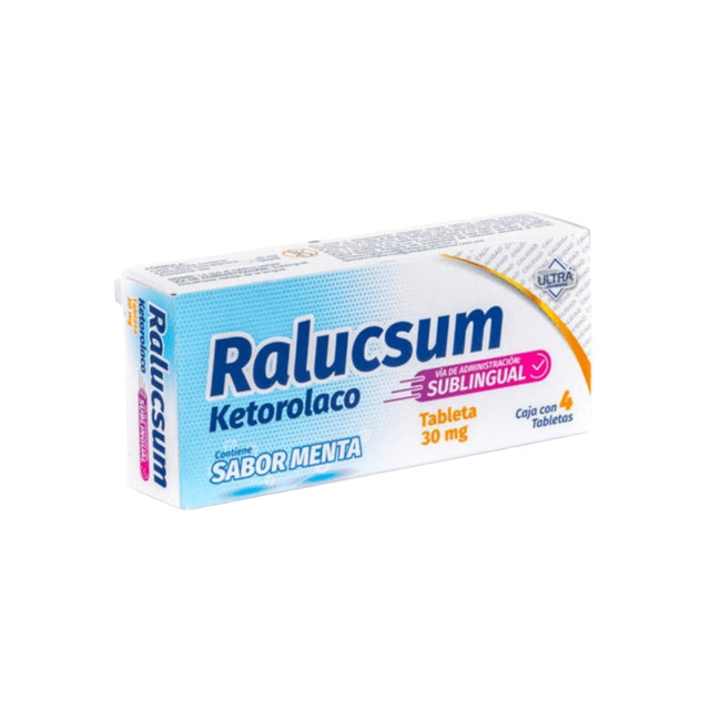 Ketorolaco Ralucsum Sublingual 30 Mg Con 4 Tabletas 7502216808188