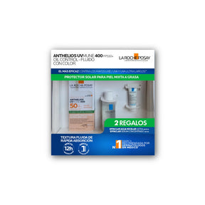 Kit Anthelios Uv Mune 400 50+ Fluido Oil Control 50 Ml+Effacalar Moussant 50Ml+Agua Termal 50Ml Lrp 7509552972726