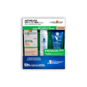 Kit-Anthelios Uv Mune 400 Gel-Crema 50+ 50Ml + Rffaclar Gel Moussant 50Ml + Effaclar Serum 3Ml 7509552971484