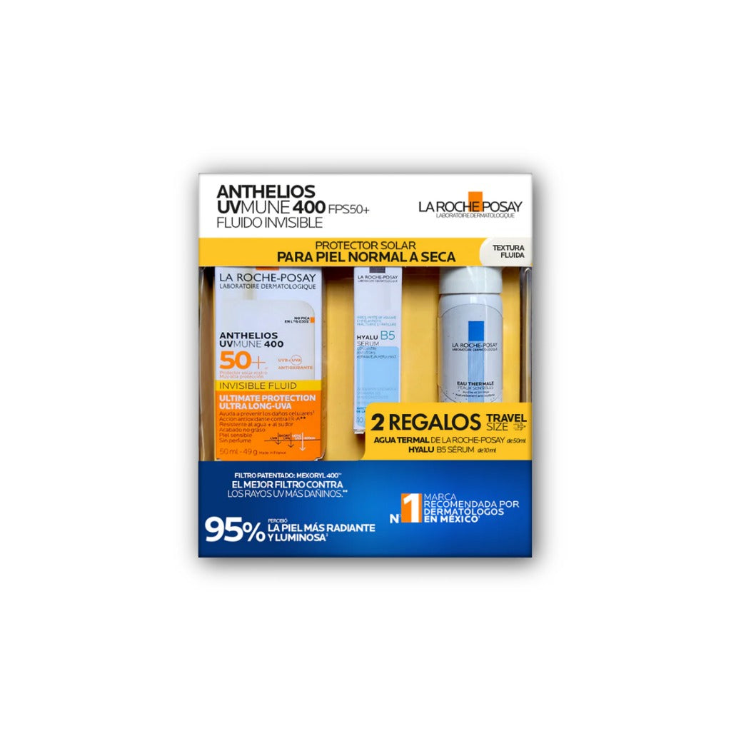 Kit Anthelios Uv Mune 50Ml+Hyalu B5 10Ml+Agua Termal 50Ml La Roche Posay 7509552972757