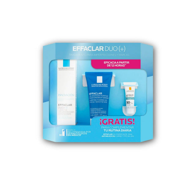 Kit Effaclar Duo +M 40Ml+Effaclar Gel Moussant 50Ml+Anthelios Uvmune 3Ml La Roche Posay 7509552973792
