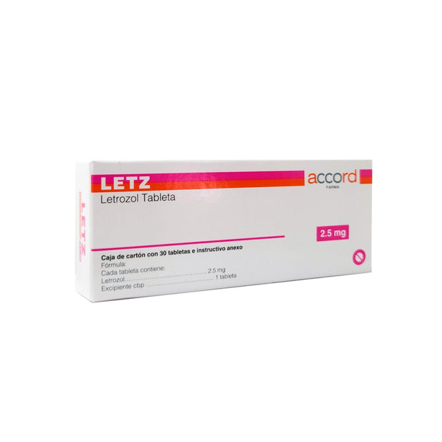 Letz Letrozol 2.5 Mg Con 30 Tabletas 7506335703188