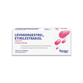 Levonorgestrel Etinilestradiol 0.15 / 0.03 Mg Con 21 Tabletas 7501644707506