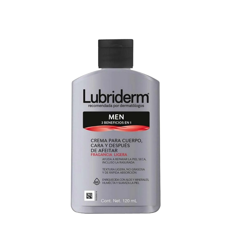 Lubriderm Mens 3 En 1 120Ml Crema 7702031415046