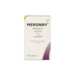 Meronny Meropenem 1 Gr Con 1 Frasco Ampulas 7506331300060