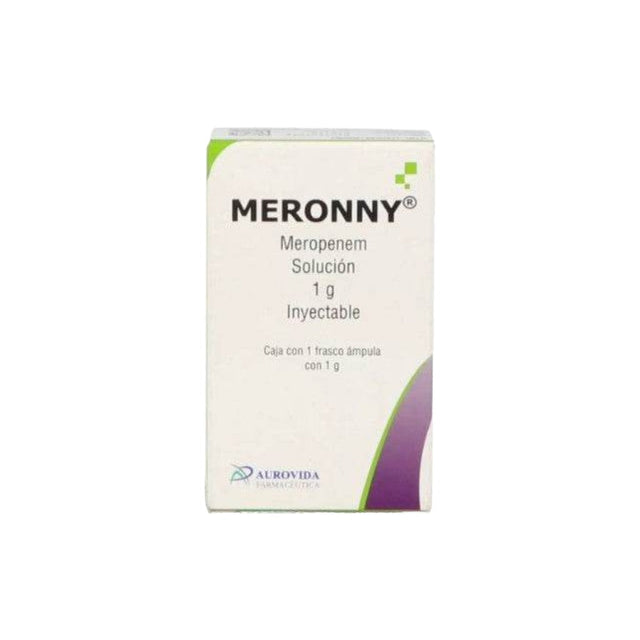 Meronny Meropenem 1 Gr Con 1 Frasco Ampulas 7506331300060