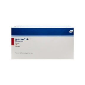 Merrem 1 Gr I.V Solución Inyectable 10 Fcos 7501287630995