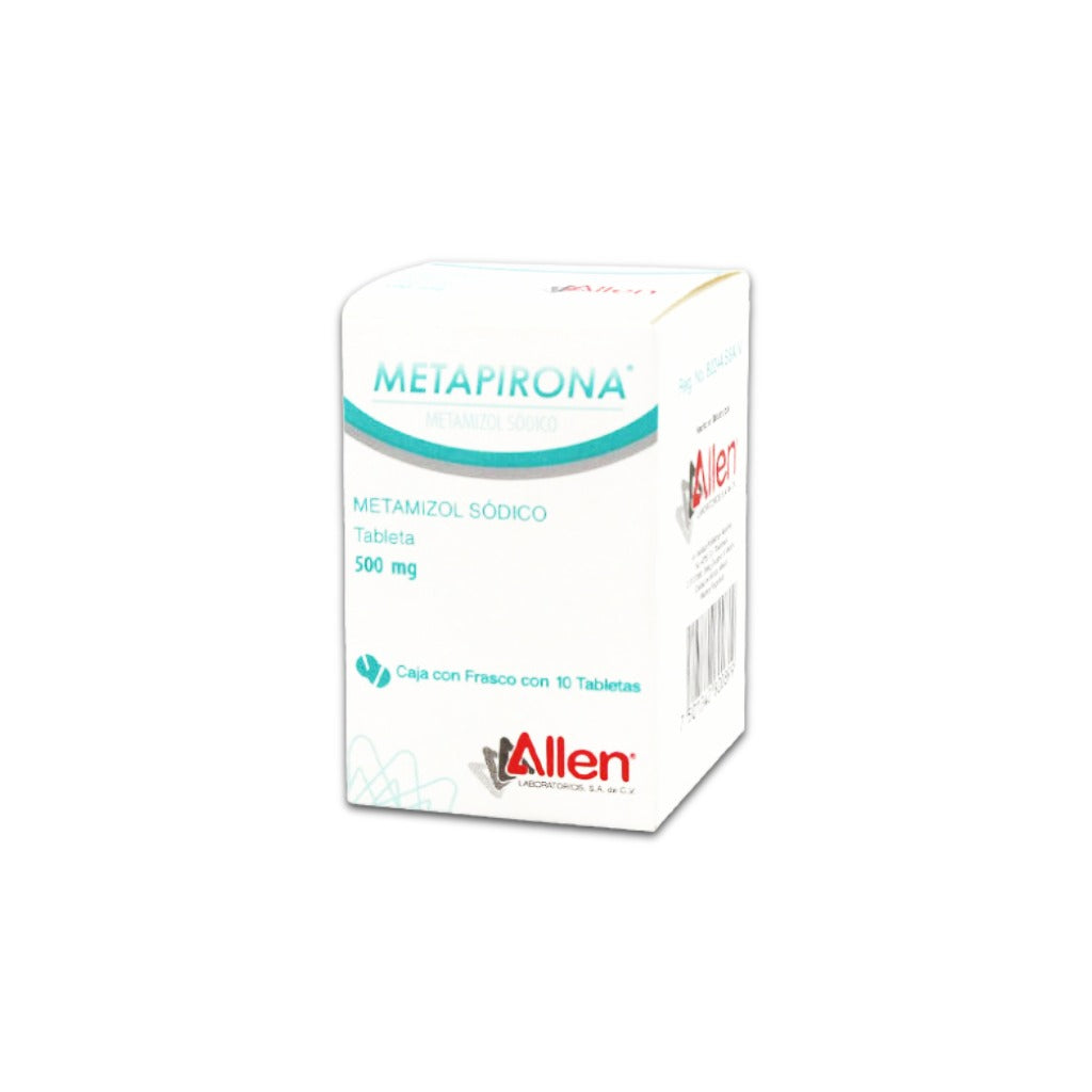 Metamizol Sodico Metapirona Con 10 Tabletas 500 Mg 7502209810150