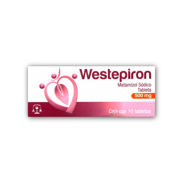 Metamizol Sodico Westepiron 500 Mg Con 10 Tabletas 7501537161088