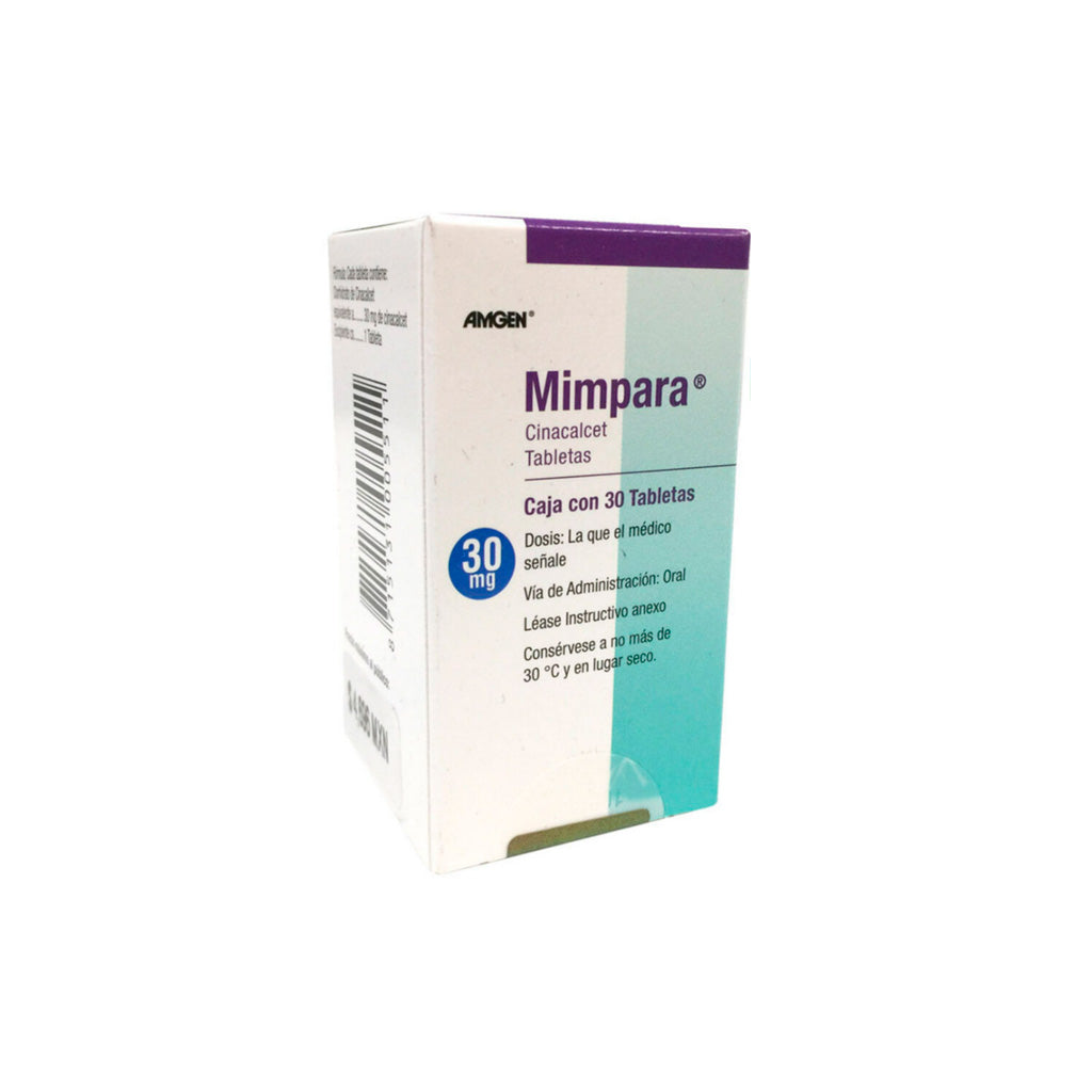 Mimpara 30 Mg Con 30 Tabletas Cinacalcet 8715131005511